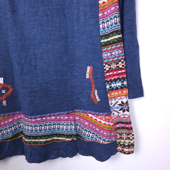 Moka Sport Beaded Sweater Dress Tunic made in India, Size XL, NWT - Picture 10 of 11